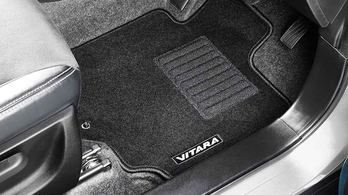 Floormat Set Blk & Sil Logo (Apk416) 75901-54P70-BLK for Suzuki