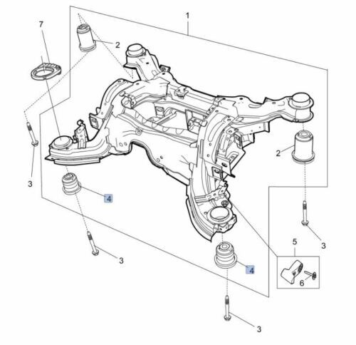 Rear Suspension Crossmember Bush GM 92159133 for VE VF Commodore Genuine