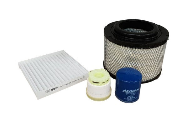 OIl Air Fuel Filter Service Kit for Toyota Hilux 1KD-FTV 3.0l 2014-on Acdelco ACK2