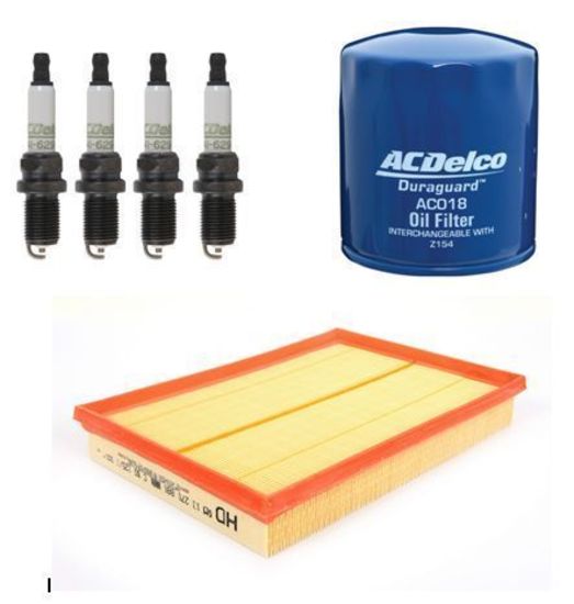 Air Oil filter Spark Plug ACDelco Service Kit suitable for HOLDEN Barina TK 2006-2012