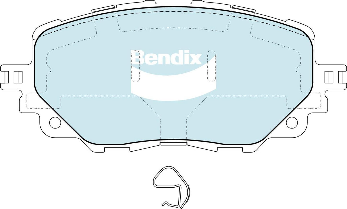 Brake Disc Pad Set  Bendix DB2441 ULT For MAZDA MX-5 RF ND