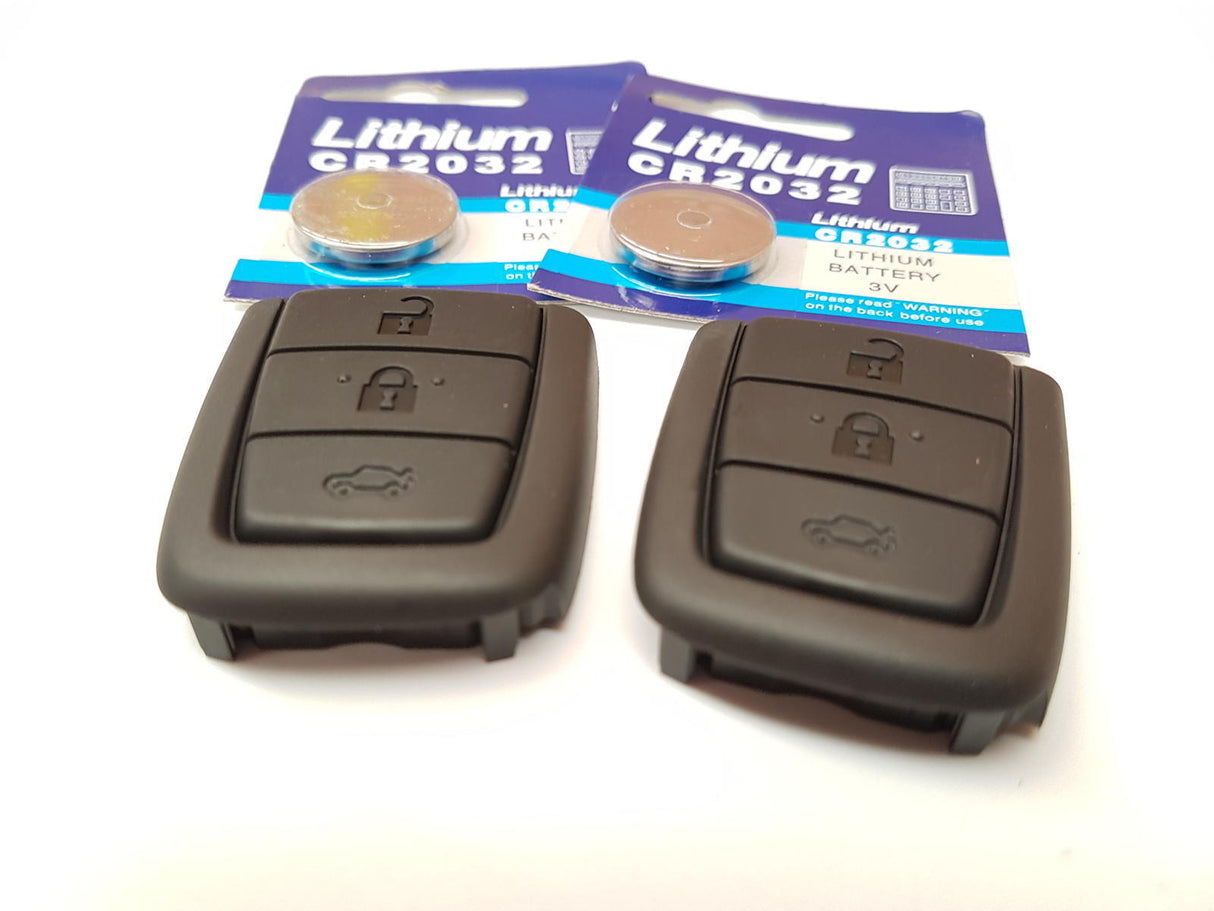 2x KEY PAD REMOTE & BATTERY REPLACEMENT 3 BUTTON suits Holden VE COMMODORE Sed BUTTONS
