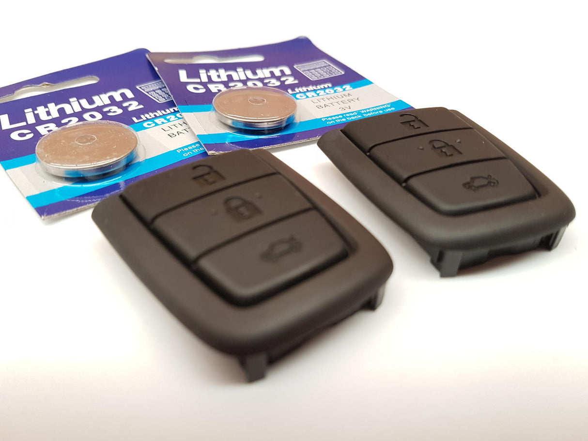 2x KEY PAD REMOTE & BATTERY REPLACEMENT 3 BUTTON suits Holden VE COMMODORE Sed BUTTONS
