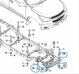 Body Mount Front Bush Rubber Front KIT for Colorado RG 94764852 Genuine Holden