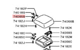 Console Lid lock clip suits Mitsubishi Pajero MR532555 2000-2019 NS NT NX NW