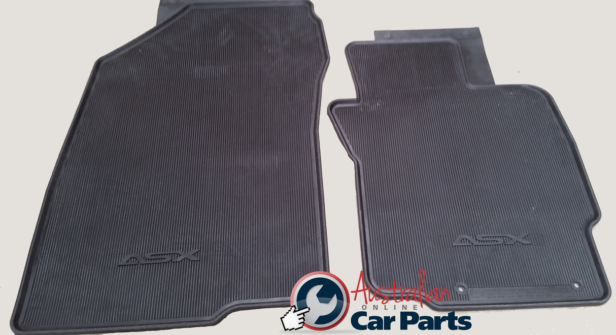 AUTO Rubber Floor Mats Brand New suitable for Mitsubishi ASX 2010-2017 XA XB BLACK Genuine