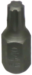 T40 Torx-Plus Impact Bit 10mm Hex x 30mm long T&E Tools T6240